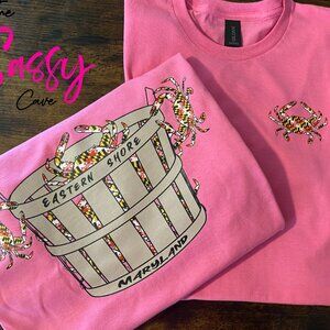 Pink Crab Graphic T-Shirt